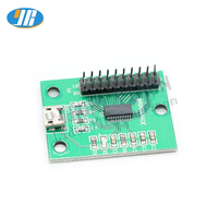 Contrôleur d'encodeur USB pour Raspberry Pi PC, pas cher, 2 joueurs, joystick de jeu d'arcade à délai nul, contrôleur en plastique, plateau de jeu d'arcade, jeux d'arcade