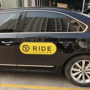 Personalizado Sinais Magnéticos Ímã Da Porta Do Carro Reflexivo Carro Etiqueta Da Janela