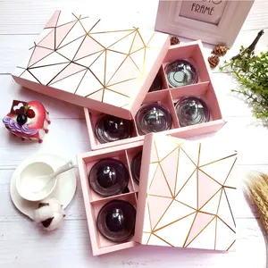 Fancy Cupcake Bánh Phô Mai Hộp Giấy Với Túi Trang Trí 4/6 Bánh Hộp Với Bộ Chia