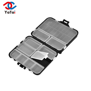 Hard Plastic double sided Storage Case Box Plastic Fishing Lure Hook Bait Fishing Tackle Lure Box