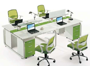 2015 nuevo diseño moderno de muebles de oficina 2 Persona de escritorio de oficina - Product Image 4