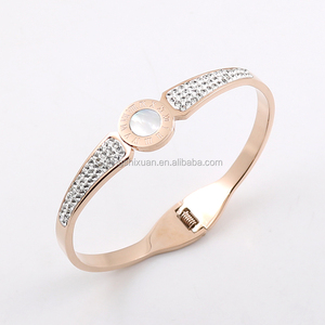 Bijoux pour fille de chine, prix d'usine, acier inoxydable, or Rose, argent, manchette, Bracelet - Product Image 6