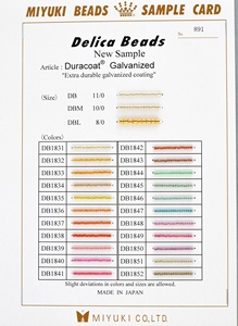 Venta al por mayor tarjeta de Color <span class=keywords><strong>Miyuki</strong></span> <span class=keywords><strong>Delica</strong></span> <span class=keywords><strong>11</strong></span>/<span class=keywords><strong>0</strong></span> cuentas <span class=keywords><strong>Miyuki</strong></span> de tarjeta - Product Image 4