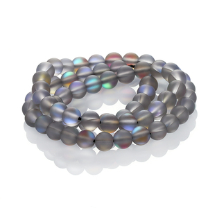 Bleu clair Aurora Borealis Perles Cristal Perles Mates, En Gros Perles - Product Image 4