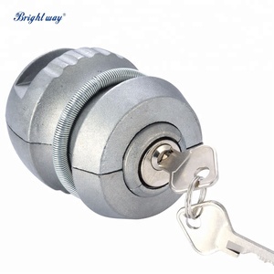 Verrouillage de l'<span class=keywords><strong>attelage</strong></span> de remorque en alliage de zinc, verrouillage de boule d'<span class=keywords><strong>attelage</strong></span>, verrouillage de <span class=keywords><strong>caravane</strong></span> avec clé - Product Image 1