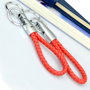 Số Lượng Lớn Móc Chìa Khóa Dài Pu Leather Strap Keyring Vòng Chìa Khóa Handmade Bện Da Rope <span class=keywords><strong>Charm</strong></span> Keychain - Product Image 3