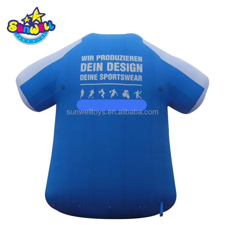 Gonfiabile personalizzato t-shirt/vestiti di pubblicità gonfiabile/gonfiabile jersey