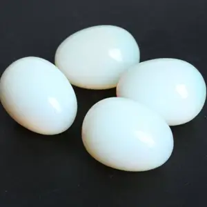 Synthesis Opal Crystal Eggs Quartz Crystal Magic Polished Crystal Carved White Egg