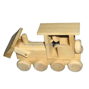 Mainan kayu untuk anak-anak, kayu buatan tangan anak-anak mobil mainan kecil untuk bayi souvenir