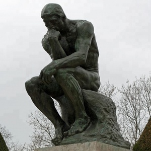 ReproductionsOutdoor Jardin Célèbre Classique <span class=keywords><strong>Bronze</strong></span> Coulée Vie Taille <span class=keywords><strong>Bronze</strong></span> Penseur Statue par <span class=keywords><strong>Rodin</strong></span> - Product Image 3
