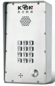 Intercom ip/porta telefone knzd- 43 voip móvel