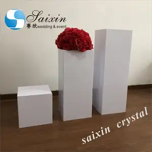 White metal stand flower stand stage pillars column for wedding decoration party event weddings