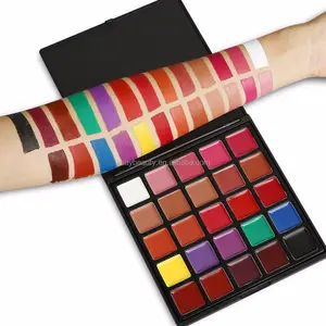 Professional Cosmetic 25 Color Gorgeous Lipsticks Lip Gloss Makeup Palette