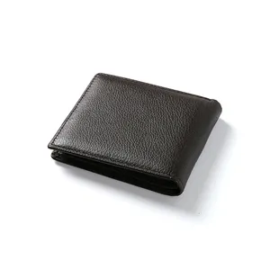2018 neuer Stil hochwertige 100% Top Layer Rindsleder Herren Brieftasche Marken RFID Brieftasche für Herren Leder