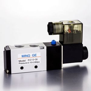 MGPC MINGGE 4V210-08 5/2-Wege-<span class=keywords><strong>Pilot</strong></span> wirkendes elektrisches Magnetventil 220V 380V Pneumatisches Luft regel magnetventil - Product Image 2