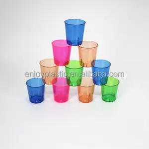 30ml kleiner Plastik becher in Neon farben Einweg-Schnaps becher Mini-Weinglas