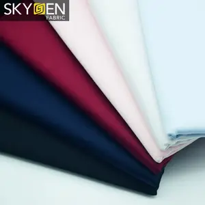 Kain Satin Regang Kaus Katun Celup Polos 60-An Kualitas Tinggi Klasik