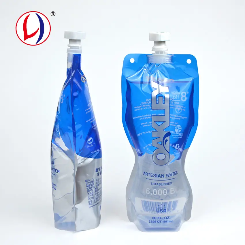 Amerikaanse Markt Hot Koop Drinkwater Tuit Zakje Verpakking Met Speciale Vierkante Cap