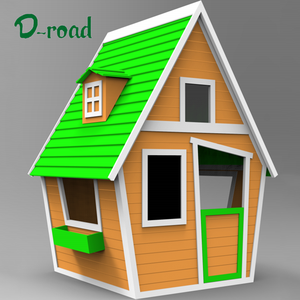 Venta al por mayor al aire libre patio jardín moderno impermeable de garaje de madera casa de muñecas verde los <span class=keywords><strong>niños</strong></span> armario de madera de Casa de juegos para los <span class=keywords><strong>niños</strong></span> - Product Image 3