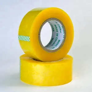 เทปกันน้ำสีแดงเขียว/น้ำตาลสำหรับโลหะอะคริลิคด้านเดียว Bopp Packing Tape Bopp