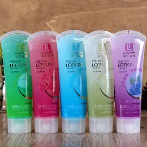 A01158 Gel Pengelupas Gosok Wajah 120Ml, Gel Pembersih Eksfoliasi Wajah Penghilang Komedo Jerawat Pembersihan Dalam Bersih