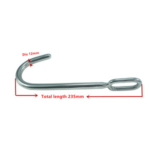 280G ağır paslanmaz çelik anal kanca popo fiş köle seks oyuncağı - Product Image 4