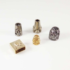 Gold Zinc Alloy Design Spring Metal Drawstring Cord <strong>Lock</strong> Pulley Black Matt Cord <strong>Stopper</strong> With End <strong>Lock</strong> Clip - Product Image 3