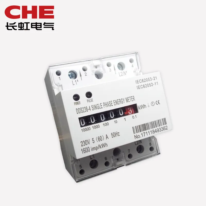 CHEN DDS238-4 Eenfase Din Rail Digitale Elektrische Energie KWH Meter Impuls Register Display