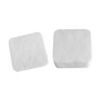 Discos de Algodón Orgánico 100% para Limpieza Facial, Algodón Cosmético OEM, Discos Desmaquillantes Naturales al por Mayor, Rectangulares de 7.3x7.3cm