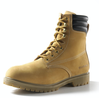Sepatu Boot Latihan Warna Khaki Berkualitas Tinggi dari Kulit Sapi