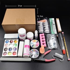 24 Pcs Professionnel Acrylique Paillettes Couleur Poudre Français Nail Art <span class=keywords><strong>Deco</strong></span> Tips Set - Product Image 2