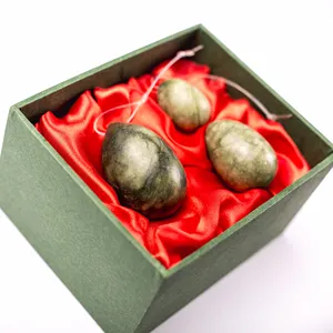 Talla de piedra de jade nefrita huevos seksi Yoni yumurta
