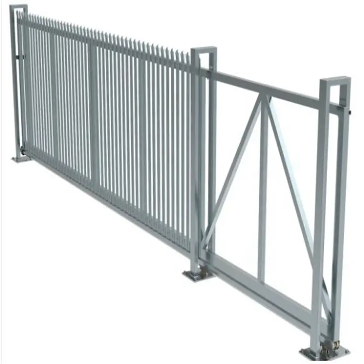 Online Shopping in India Easy-to-Assemble 3D Steel and Iron Sliding Gate Design for Home Security Low Maintenance Wire Fence