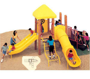 迷你公园游乐场设备/定制阿里巴巴中国儿童户外游乐场/游乐场最佳中国供应商 QX-11050C - Product Image 4