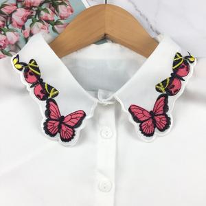 Nuevo desmontable blusa media camisas elegante de las mujeres de la moda falso Collar de bordado - Product Image 4