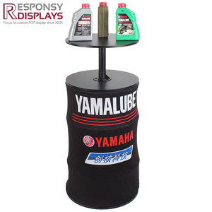 Gỗ sàn kim loại <span class=keywords><strong>Rack</strong></span> hiển thị với hai lớp cấu trúc bốn bên trình bày đứng cho xăng container trong cửa hàng phụ tùng ô tô - Product Image 2