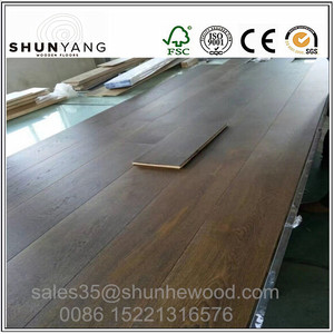 Haga clic en bloqueo de roble blanco ahumado diseñado parquet flotante plantas-1900x190x15mm - Product Image 3