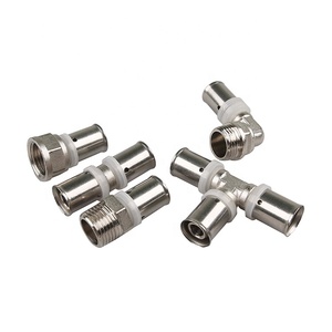 Grosir Tekan Pex Multilapis Pipa Fitting Kuningan Tekan Pas untuk Pipa Ppr Pex