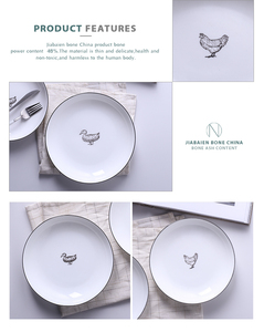 Alibaba más vendidos porcelana fina profunda cena platos de cerámica set placa de <span class=keywords><strong>la</strong></span> porción para el <span class=keywords><strong>restaurante</strong></span> - Product Image 6