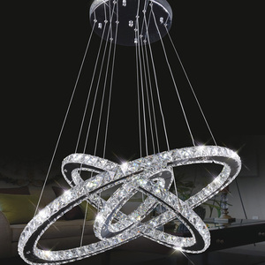 Lujoso 3 círculos de cristal LED droplight contemporáneo para <span class=keywords><strong>el</strong></span> <span class=keywords><strong>restaurante</strong></span> - Product Image 4