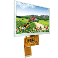 5 Zoll LCD-Panel-Displaymodule RGB TTL 40-Pin 480x272 800x480 500nits ILI6480 TFT LCD-Display mit Steuerplatine