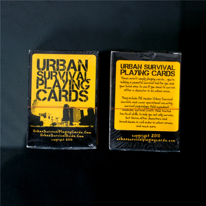 Juego de naipes de póker con logotipo personalizado de supervivencia urbana con ESTUCHE DE PVC brillante para material de papel de entretenimiento, promoción de Canadá - Product Image 2