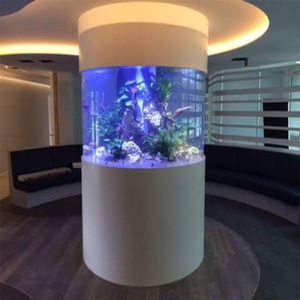 Ronde Aquarium cilindrische aquarium Acryl Aquarium Elegante Cilinder Vorm Hotel Grote Acryl Aquarium - Product Image 3