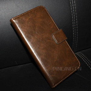 Cổ Điển Pha Lê Crazy Horse Grain Wallet Phong Cách Da Lật Bìa Trường Hợp Đối Với <span class=keywords><strong>Blackberry</strong></span> Priv - Product Image 5