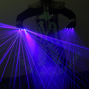 Gants de lumière LED multi-lignes de haute qualité bleu avec 4 têtes de Laser gants de scène LED <span class=keywords><strong>Laserman</strong></span> Party Show fournitures gants Laser - Product Image 5