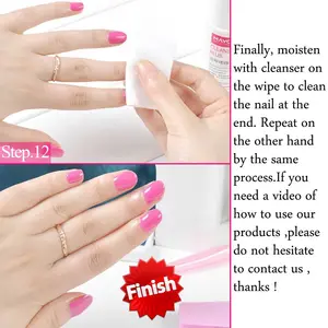 100% zoete fragance vloeistof voor nagels polish remover, reiniging nagels borstel