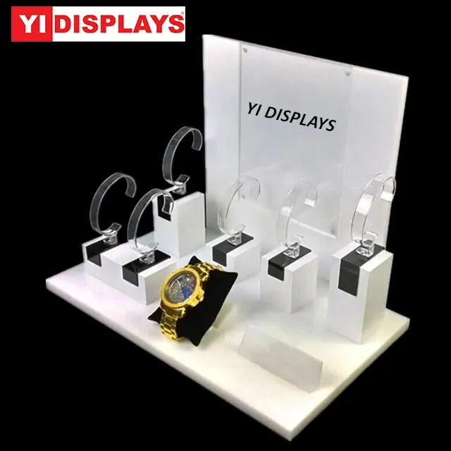 Acryl apple horloge stand smart horloge display c ring voor horloge houder