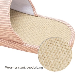 Respirant coton doux confort coloré tongs chaussures pour dames femmes hommes pantoufles - Product Image 5