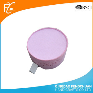 Linda rosa tallado flor sintió canasta de almacenamiento - Product Image 2