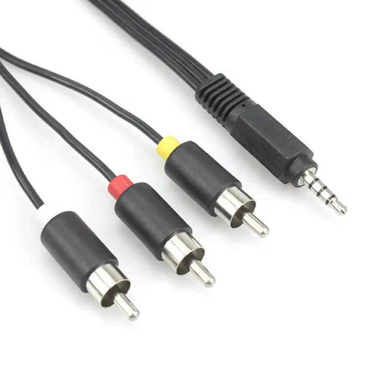 3.5MM to 3 RCA audio cable av cable audio video cable